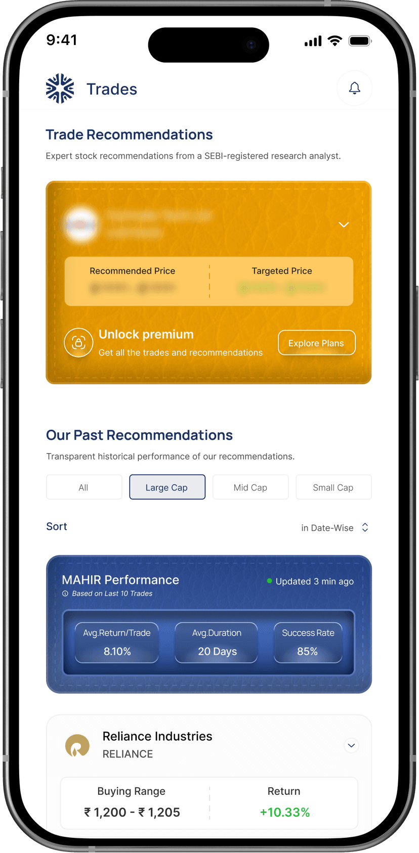 MAHIR App - Financial Dashboard